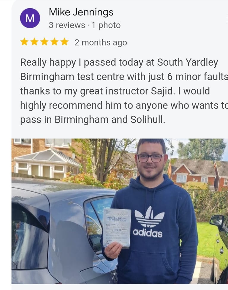 Manual Driving lessons in Birmingham and Solihull