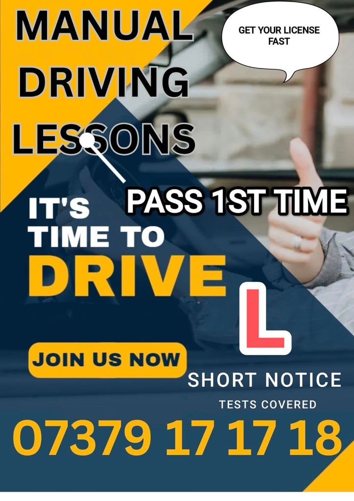 MANUAL DRIVING LESSONS BIRMINGHAM!!! SHORT NOTICE TESTS COVERED TAXI TESTS